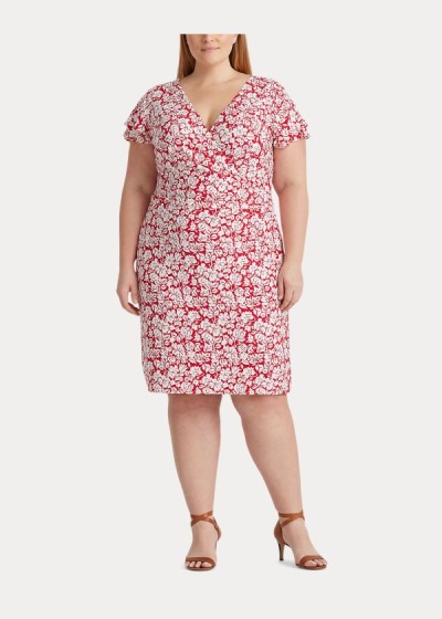 Women's Ralph Lauren Floral Flutter-Sleeve Dresses | 150239IQG